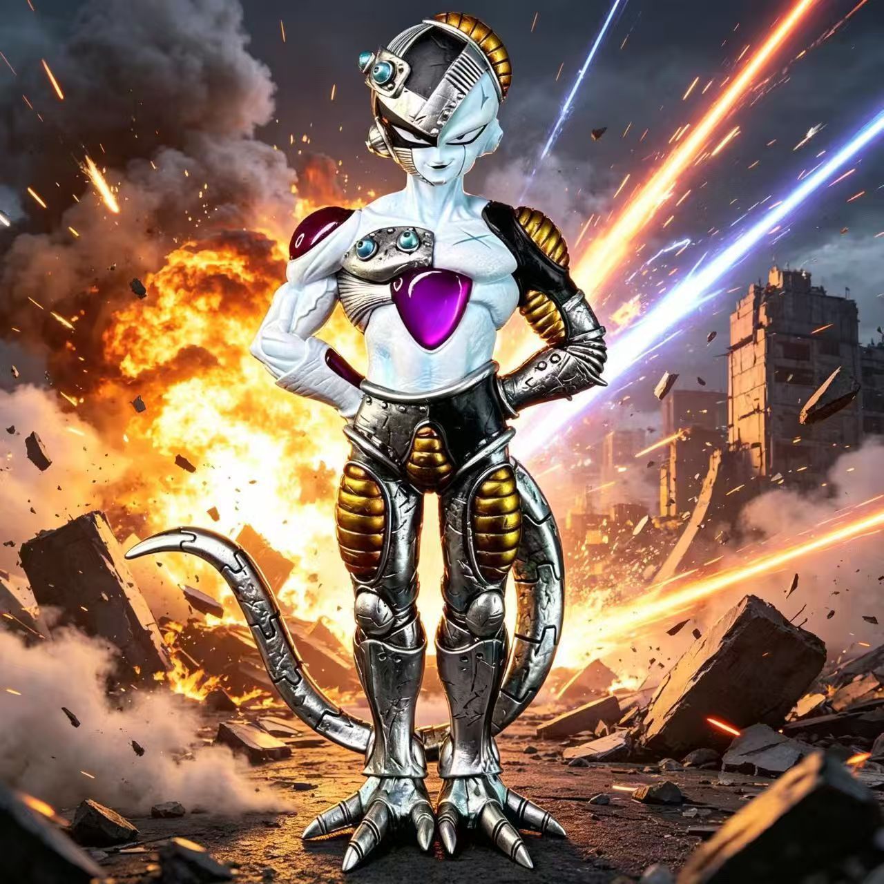 Model Kit Frieza - Figura de Ação Anime Dragon Ball