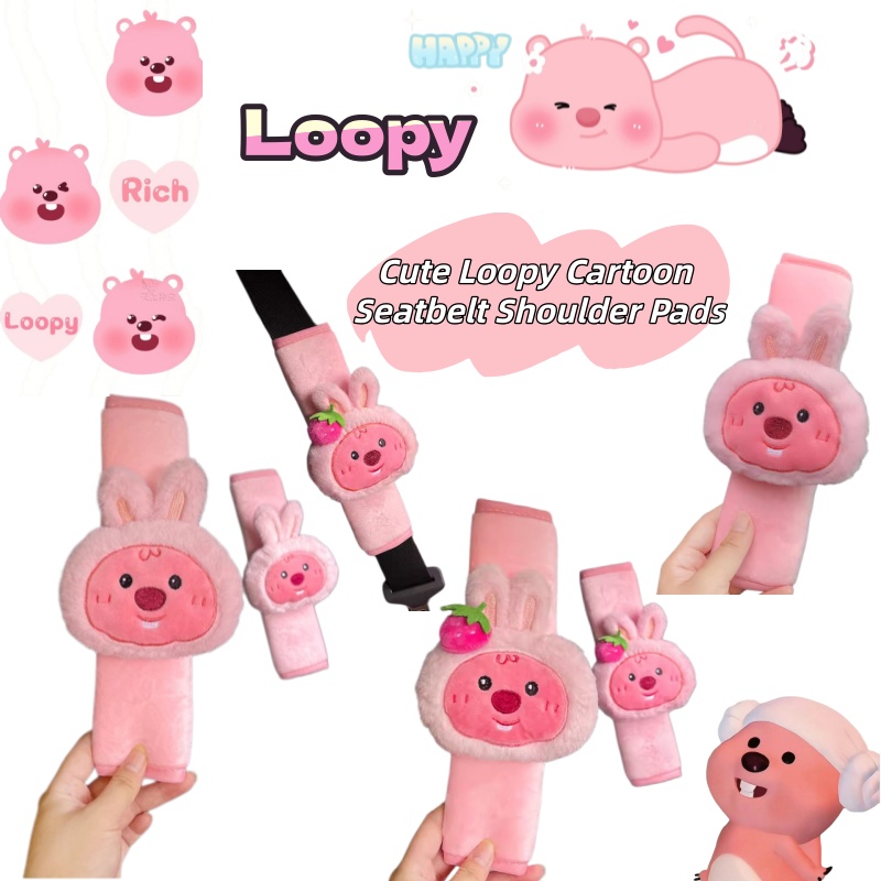 Model Kit Car - Pelúcia fofa de castor Loopy, boneco