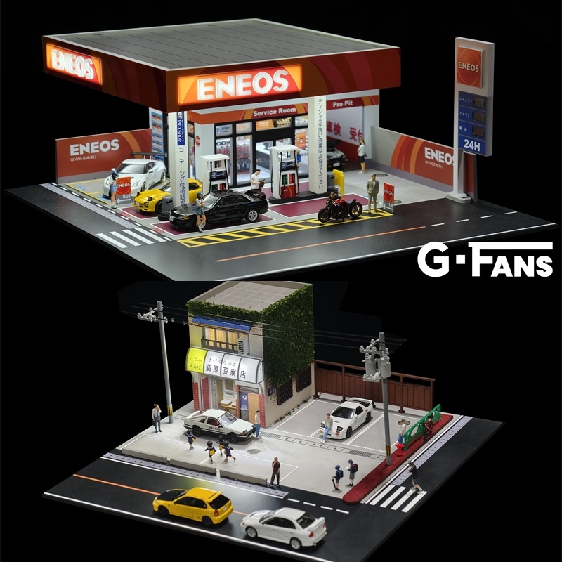Model Kit Initial D - G FANS 1:64 Dioramas Inicial D