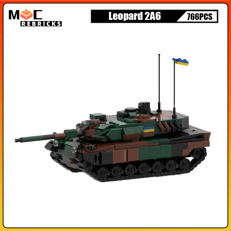 Model Kit Ukraine - Modelo militar do exército leopardo 2a6