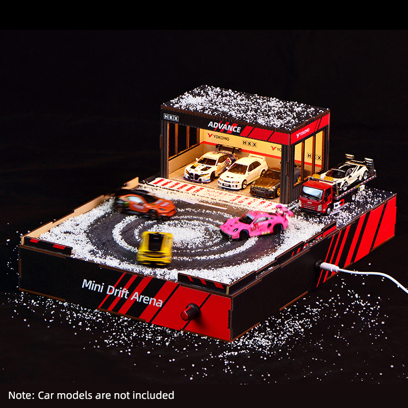 Model Kit Car - Diorama de Pista de Drift DIY