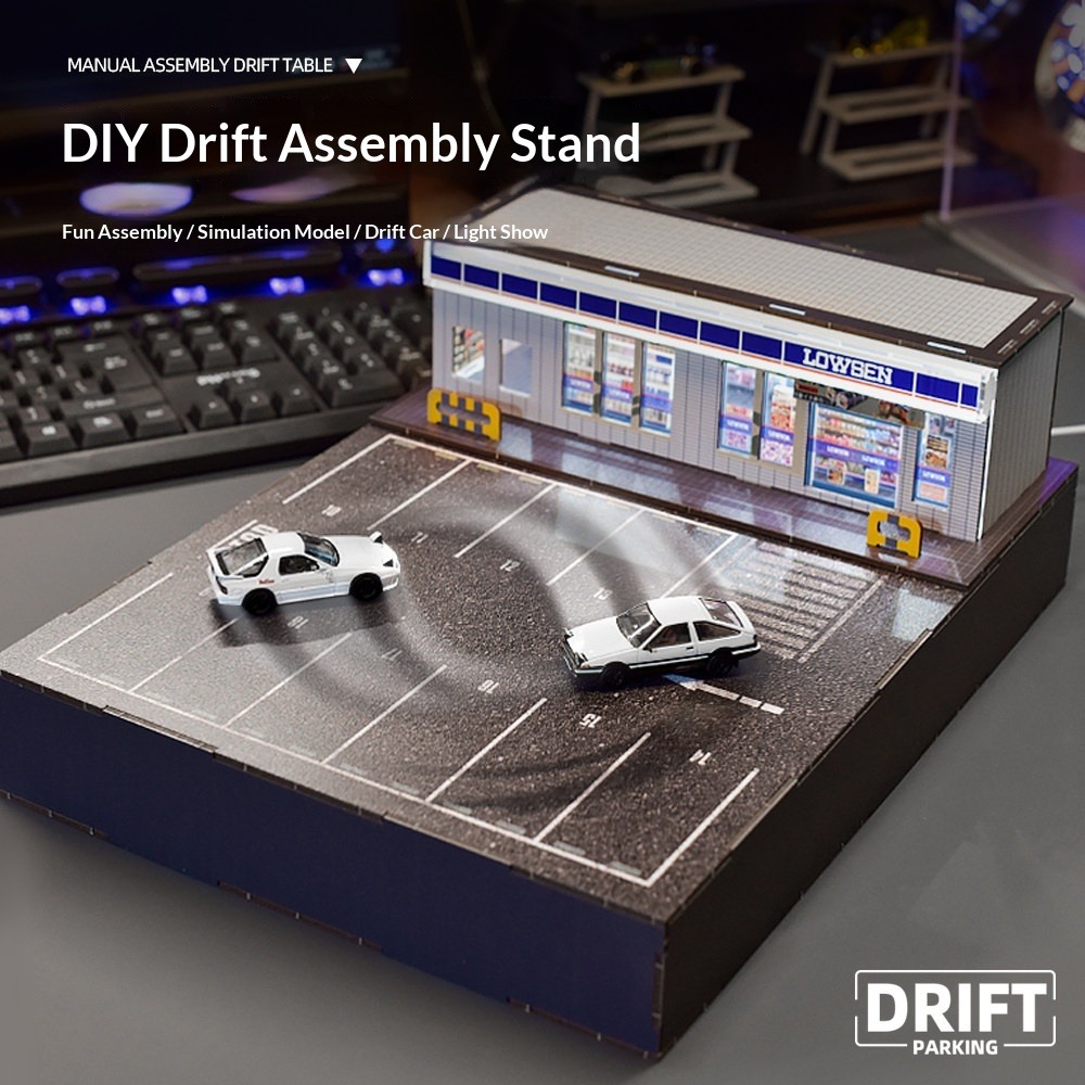 Model Kit Initial D - Modelo de Carro em Escala 1:64,