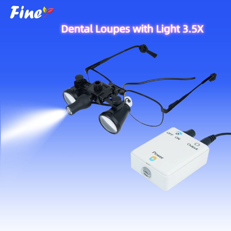 Lupa dentária fina 3.5x lupas  - Magnifier With Light avaliação e preço