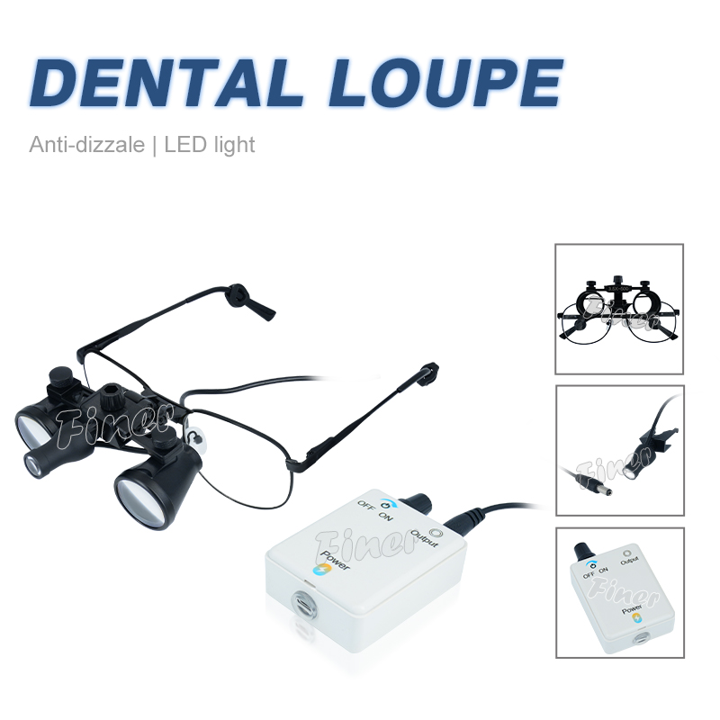 Lupa dentária fina 3.5x lupas  - Magnifier With Light avaliação e preço