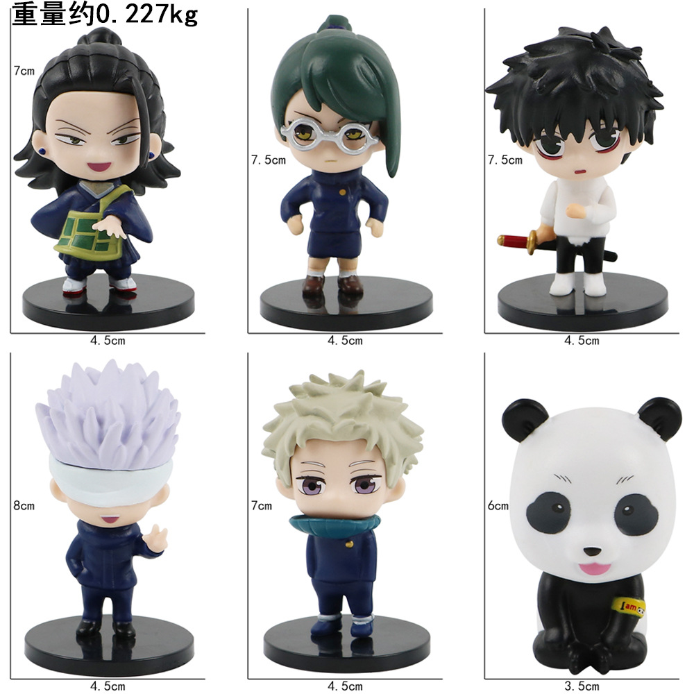 6 pçs/set dos desenhos animado - Model Kit Jujutsu Kaisen avaliação e preço