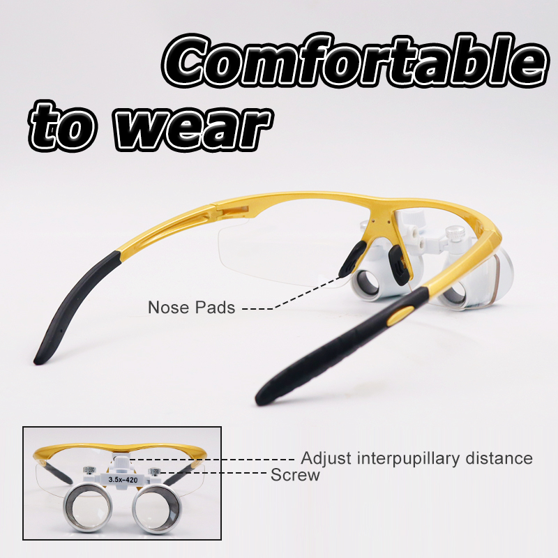 Lupa dental médica luz 3.5x420 - Magnifier With Light avaliação e preço
