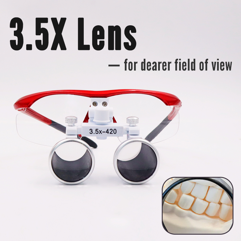 Lupa dental médica luz 3.5x420 - Magnifier With Light avaliação e preço