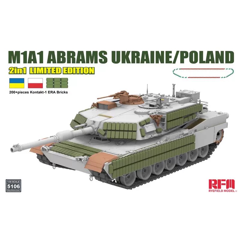 Rye Field 5106 Escala 1:35 M1A - Model Kit Ukraine avaliação e preço