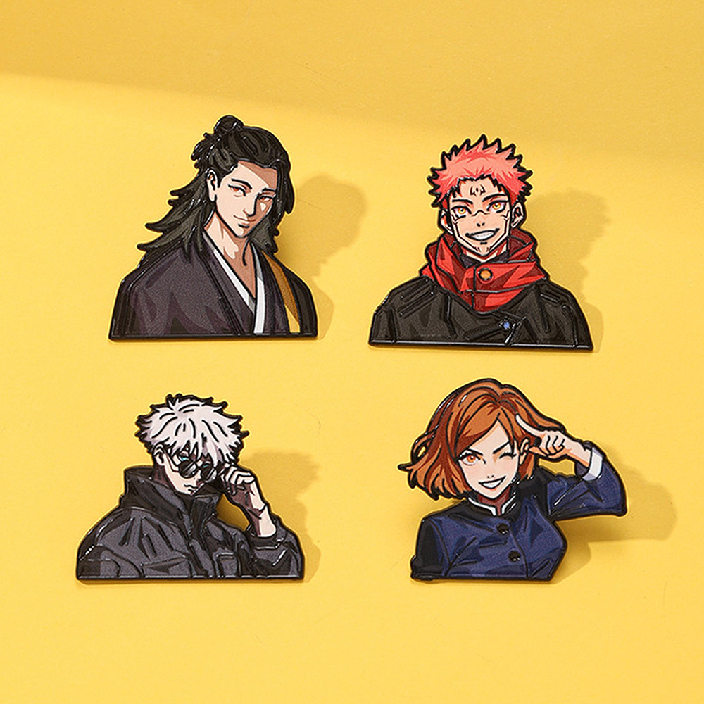 Conjunto de 4 Broches de Anime - Model Kit Jujutsu Kaisen avaliação e preço
