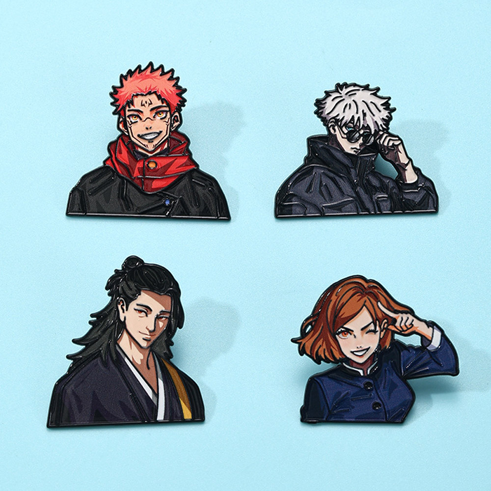 Conjunto de 4 Broches de Anime - Model Kit Jujutsu Kaisen avaliação e preço