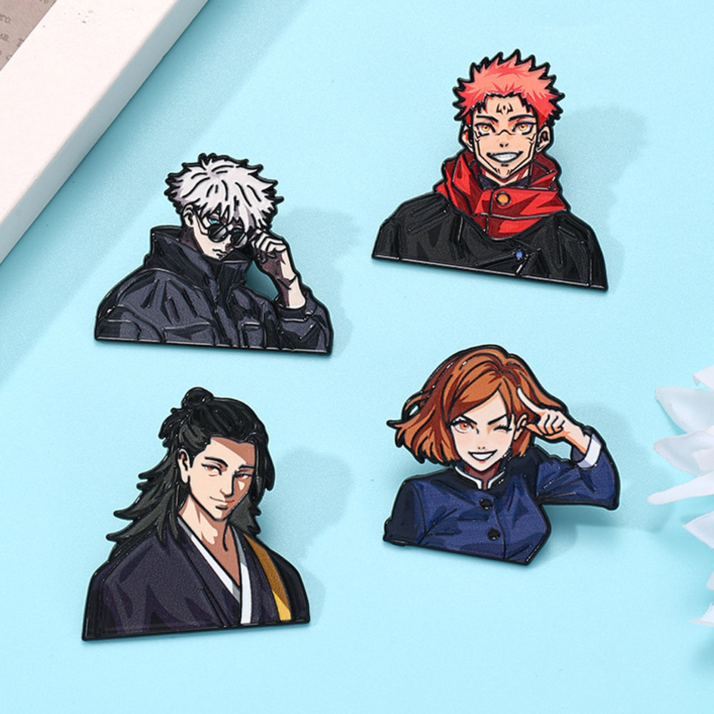 Conjunto de 4 Broches de Anime - Model Kit Jujutsu Kaisen avaliação e preço