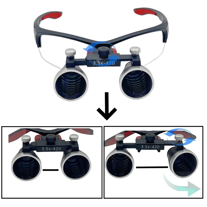 2.5x /3.5x lupas binoculares m - Magnifier With Light avaliação e preço